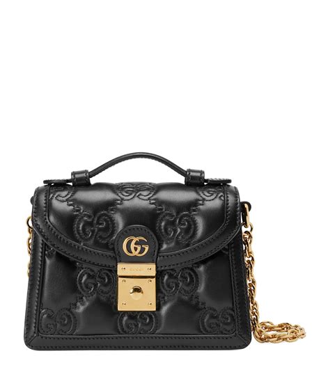 Gucci GG Matelassé Small Bag Black 